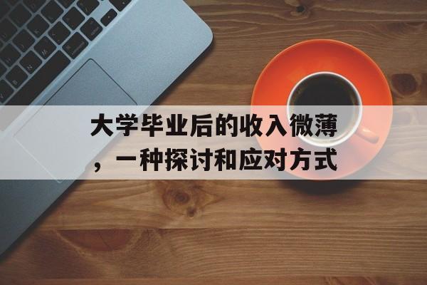 大学毕业后的收入微薄，一种探讨和应对方式