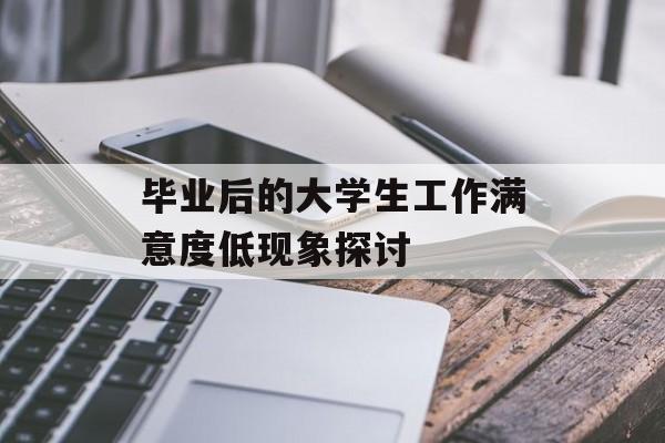 毕业后的大学生工作满意度低现象探讨