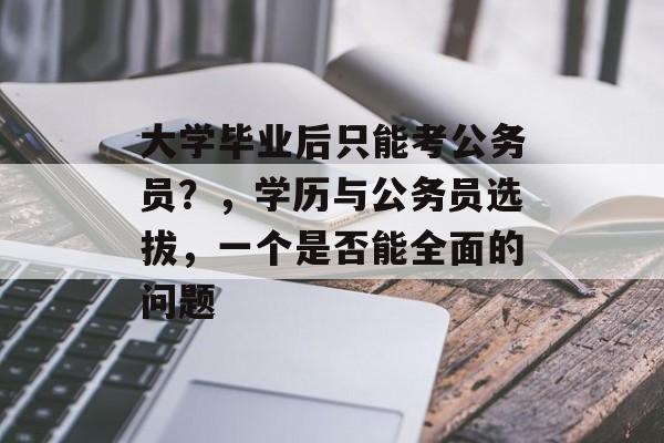 大学毕业后只能考公务员？，学历与公务员选拔，一个是否能全面的问题