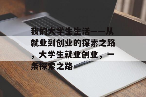 我的大学生生活——从就业到创业的探索之路，大学生就业创业，一条探索之路