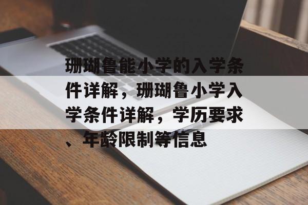 珊瑚鲁能小学的入学条件详解，珊瑚鲁小学入学条件详解，学历要求、年龄限制等信息