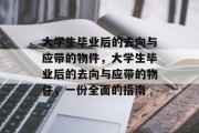 大学生毕业后的去向与应带的物件，大学生毕业后的去向与应带的物件，一份全面的指南