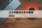 辽宁中医药大学分数线2022