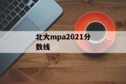 北大mpa2021分数线