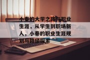 小秦的大学之路与职业生涯，从学生到职场新人，小秦的职业生涯规划与路径探索