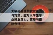 大学毕业生的就业压力与对策，应对大学生毕业就业压力，策略与措施分析