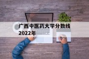 广西中医药大学分数线2022年