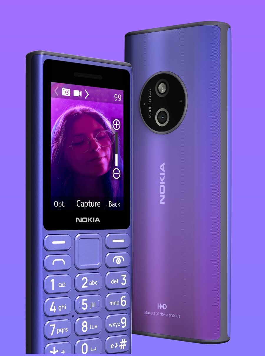 HMD 推出 2024 款诺基亚 110 4G 手机:可拆卸 1000mAh 电池,含经典贪吃蛇游戏