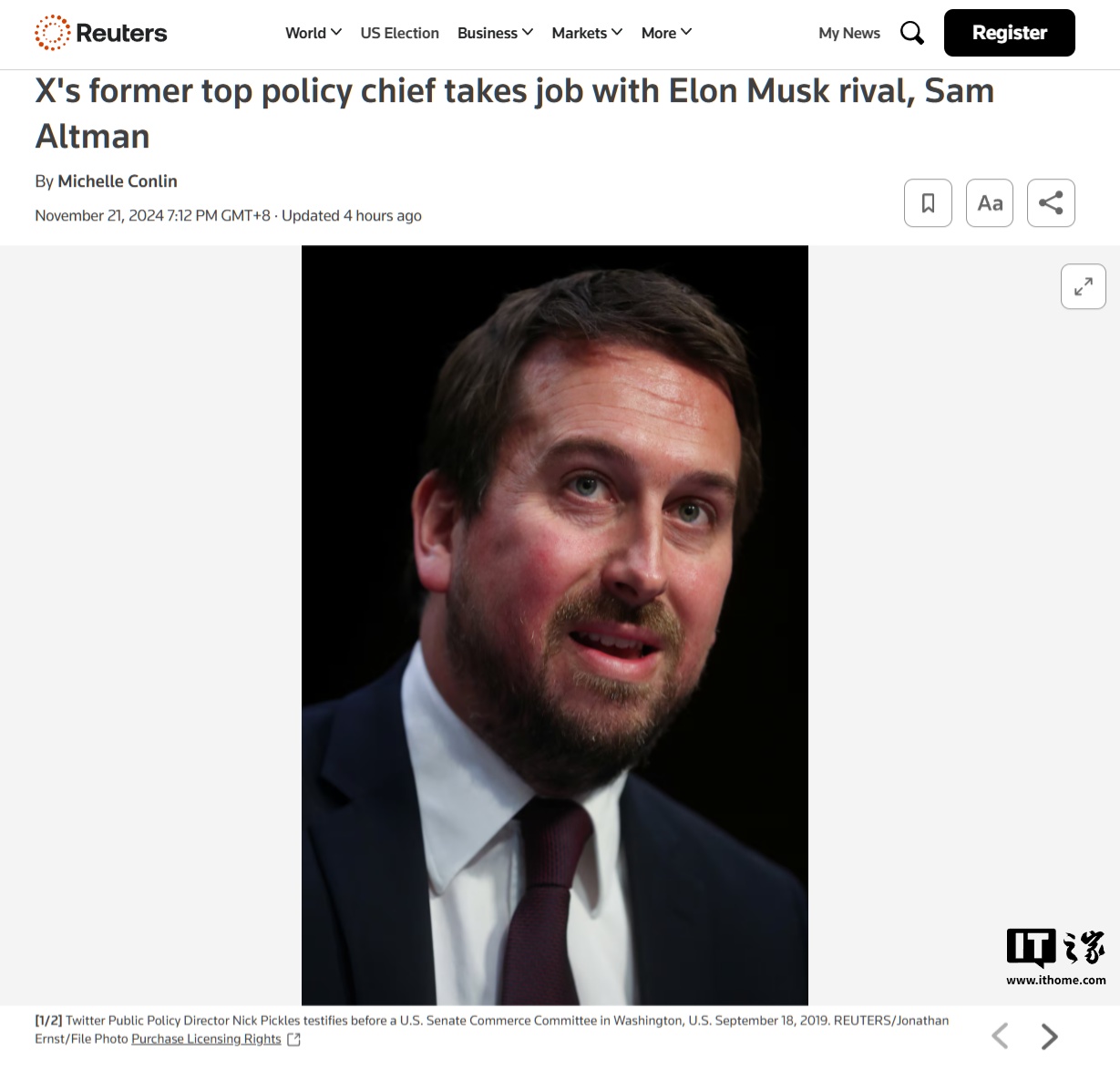 原𝕏全球事务负责人入职阿尔特曼旗下团队,助力“数字身份验证”工作