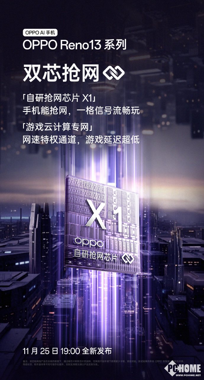 游戏党彻底告别断流:OPPO Reno13自研双芯抢网芯片