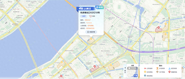 杭州单价地王再度刷新！滨江区西兴单元地块楼面单价超7.7万元/平米