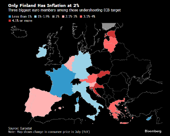 欧洲央行达成2%通胀目标之际 区内分化难题仍难破解