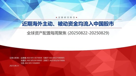 申万宏源:近期海外主动、被动资金均流入中国股市