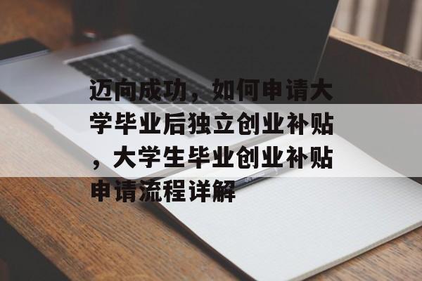 迈向成功，如何申请大学毕业后独立创业补贴，大学生毕业创业补贴申请流程详解
