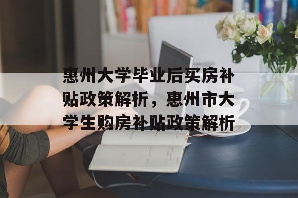 惠州大学毕业后买房补贴政策解析，惠州市大学生购房补贴政策解析