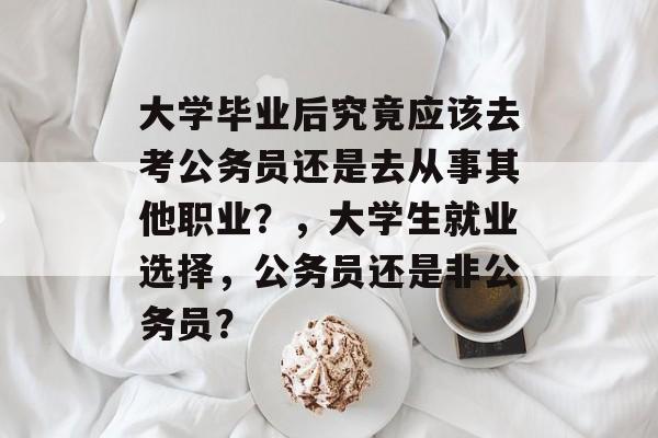 大学毕业后究竟应该去考公务员还是去从事其他职业？，大学生就业选择，公务员还是非公务员？