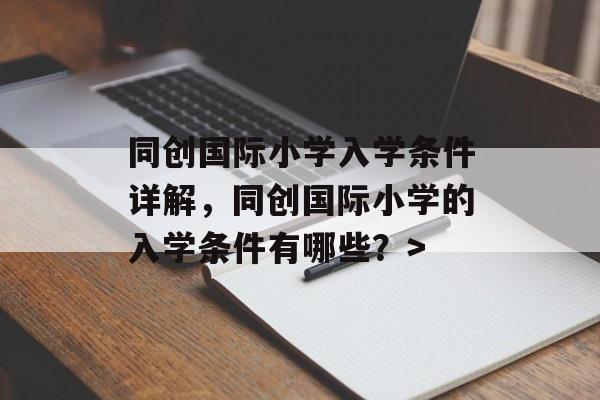 同创国际小学入学条件详解，同创国际小学的入学条件有哪些？>